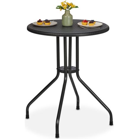Runder gartentisch in rattanoptik 8830