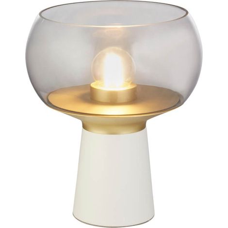 Lampe de table Tablu blanc/or avec teinte fumée - EU60241 (1/3)