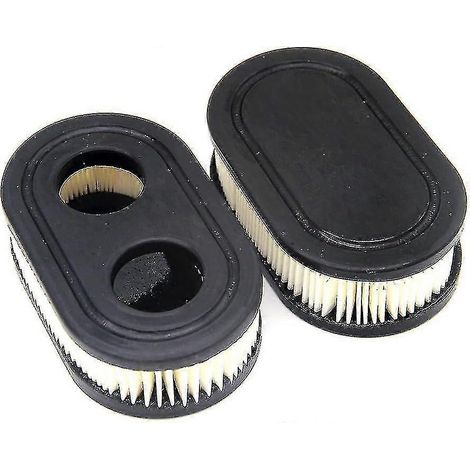 2 filtres à air et bougies d'allumage pour tondeuse à gazon, filtres à air en papier, éléments filtrants pour moteurs Briggs & Stratton séries 550ex Eco-plus et 575ex (remplacement). (1/5)