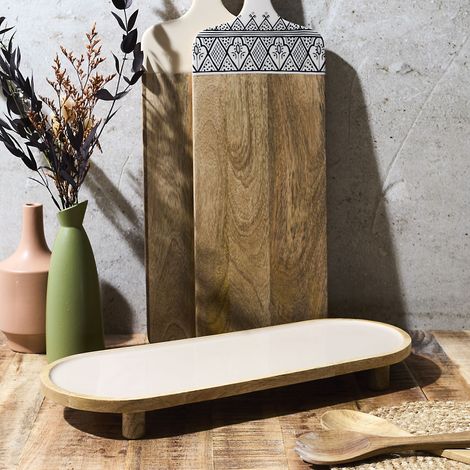 Plateau - Home Deco Factory - Dune - Pratique - Décoratif - Beige