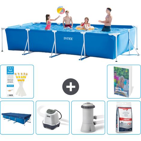 Rechteckiger Frame Pool - 450x220x84 cm - 7-teilig S127