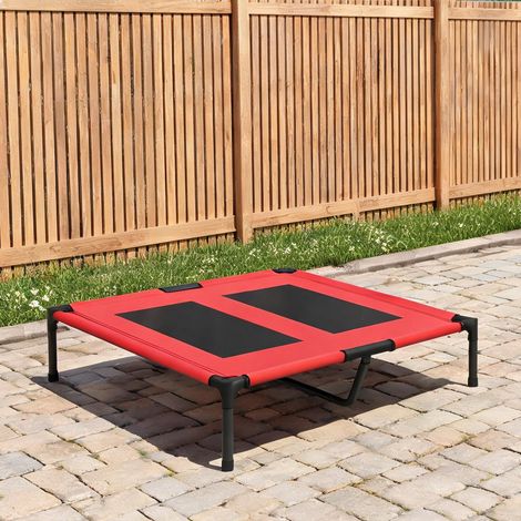 Coussin pour chien surélevé en métal Oxford pour extérieur rot (1/5)