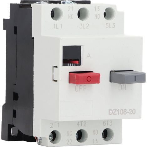 Disjoncteur à boîtier moulé, montage sur Rail, protecteur de moteur automobile AC380V 3P DZ108-20 8-12,5 a
