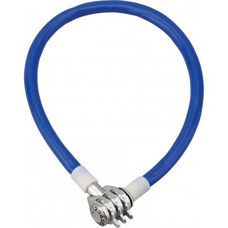 Thirard – Antivol à combinaison Twisty 3 chiffres – Câble acier gainé 5mm x 0,50m – Mécanisme à combinaison pour vélo - 5mmx0