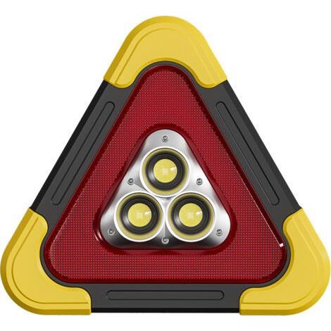 Signe D'avertissement Du Triangle Solaire Prudence Arrière Camions Sécurité Marqueur Pour De Plein Air Dirigé Voiture Urgence Triangles Triangulaire Matériau Réfléchissant En Pvc (1/4)