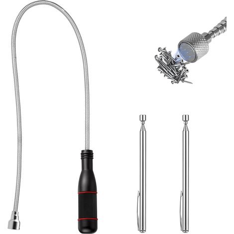 3 Pcs Aimanté Télescopable, Tige Aimantée Flexible/1.5LB/1.5LB (1/5)