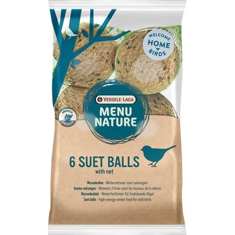 Menú Pájaros del Cielo Natural Bola de Grasa 90 g x 6 con Red - Versele Laga