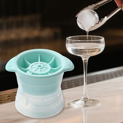 Moule à glaçons pour whisky – Petits glaçons en silicone vert souple, idéal pour boissons, cocktails et usage domestique en cuisine (1/5)