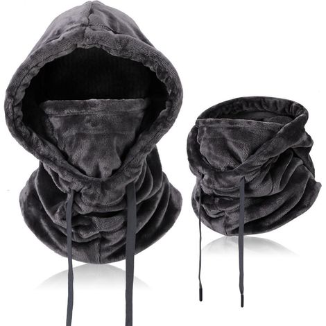 Sturmhaube mit Nackenwärmer, winddicht & warm, für Damen und Herren (1/5)