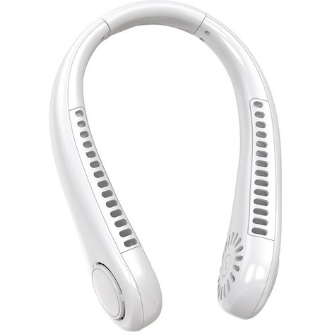 Nackenventilator, Ventilator Hals mit 360°Cooling Luftstrom, 2600mAh Hals Ventilator Mini USB Ventilator, 3 Speed Tragbare Hände frei Persönlicher Ventilator Nacken Neck Fan für Männer Frauen Kinder (1/5)