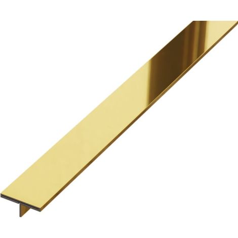 TS Profile Rektifizierte Fugenabdeckung aus Edelstahl 1.5cm x 270cm - Glänzendes Gold