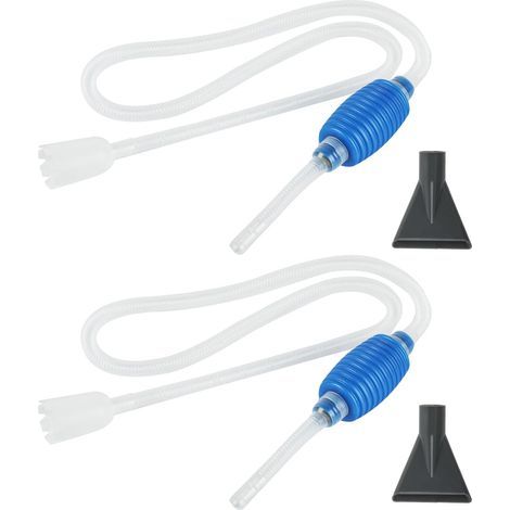 2-teiliges Saugpumpenset, einstellbare Durchflussrate, strapazierfähiger Kunststoff, für Süß- und Meerwasseraquarien (1/5)