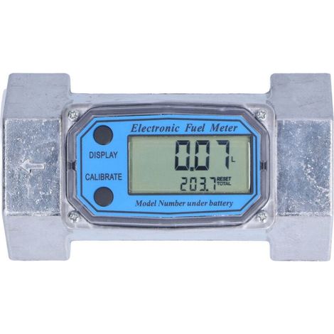 Misuratore di portata elettronico digitale a turbina LLW-50 da 2 pollici 2,3 V-3,3 V, per carburante, acqua, gas liquido, olio (1/5)
