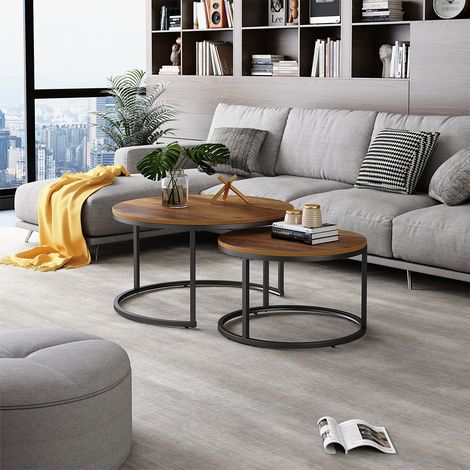 Conjunto de mesas de centro Montreal, Madera, 77 x 40 cm 2 partes, Vicco