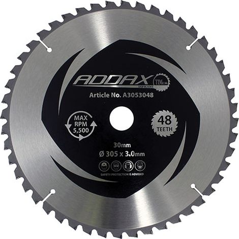 TIMCO -5° Circular Saw Blade - 305 x 30 x 48T