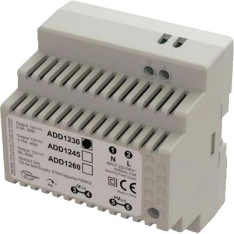 Alimentation non secourue 12 VCC 5 modules - IZYX SYSTEMS (1/4)