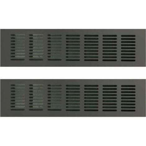Rectangular ventilation grille (80200 mm), rectangular air outlet opening, air outlet, rectangular ventilation grille, rectangular air outlet opening for optimal ventilation (1/4)