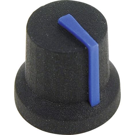Cliff CL170851BR CL170851BR Drehknopf Schwarz, Blau (Ø x H) 16.8 mm x 14.5 mm 1 St.