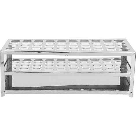 Hochwertiger Labor-Reagenzglasständer aus Edelstahl, 40 Löcher (20,5 mm)