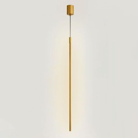 Moderne und minimalistische lineare LED-Deckenleuchte – geeignet für Schlafzimmer, Wohnzimmer, Flure usw. – Goldfarben, neutrales Licht (1/5)