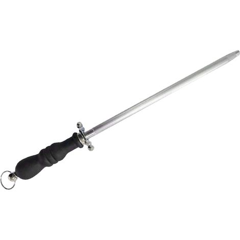 25 cm (10 Zoll) langer Messerschärfstab – Professionelles Schärfen für Zuhause und Gewerbe – Schwarz (1/5)