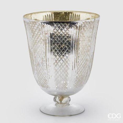 EDG Vaso Antico Coppa Zigrinata H 26 x D 20 cm (1/2)