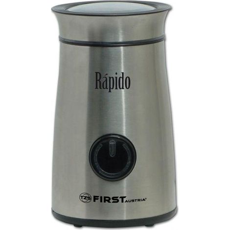 First Kaffeemühle modern Edelstahl 150W Kapazität 50g