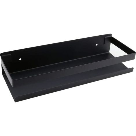 Badezimmer-Wandregal, 20–40 cm, modernes Badezimmer, Küche, Duschregal, Mattschwarz (30 x 10,5 x 6 cm)