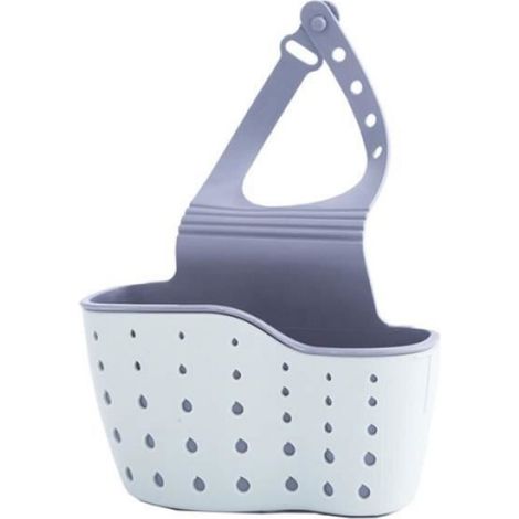 Porte-éponge pour évier réglable accessoire pour la cuisine,drain suspendu de savon pour lavabo, panier de gadgets de (1/4)