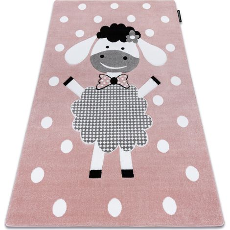 Kinderteppich PETIT DOLLY Schaf rosa pink 140x190 cm