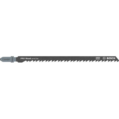 Bosch Accessories 2608633A32 Lama per seghetto alternativo T 344 DP - Precision for Wood 3 pz.