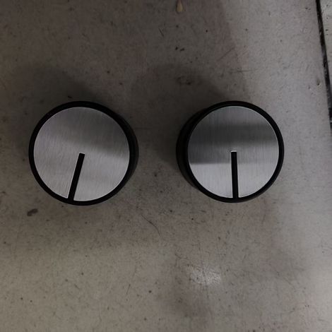 Ignition knob for natural gas or liquefied gas cookers, metal knob, universal parts