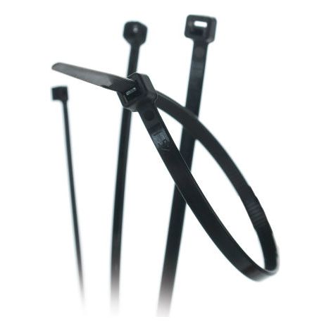 Attache Câble Noire - 370mm - 7,6mm - 100 Pièces - Organisation Câbles (1/2)
