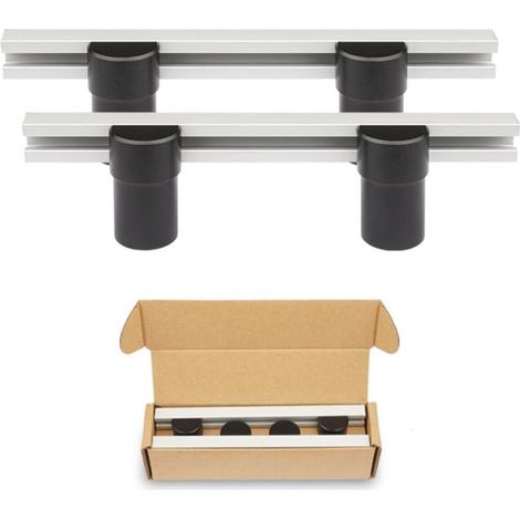 Sollbry 2 herramientas auxiliares para mesa de carpintería, para posicionamiento de banco de trabajo, bricolaje, tope de cepillado, agujeros de 20 mm, abrazadera de aleación de aluminio (20 mm) (1/5)