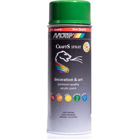 Vernice spray acrilica RAL 6002 Verde 400ml CRAFTS (1/5)