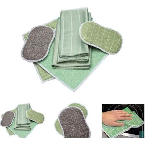 YMYNY Lot de 6 Chiffon Bambou Microfibre pour Vitres Miroirs Carreaux Carrosserie Microfibre Bambou Vitre Ménage Salle de Bain (1/4)
