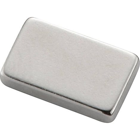 TRU COMPONENTS TC-12260092 Aimant permanent rectangulaire (L x l x H) 10 x 6 x 2 mm Température limi