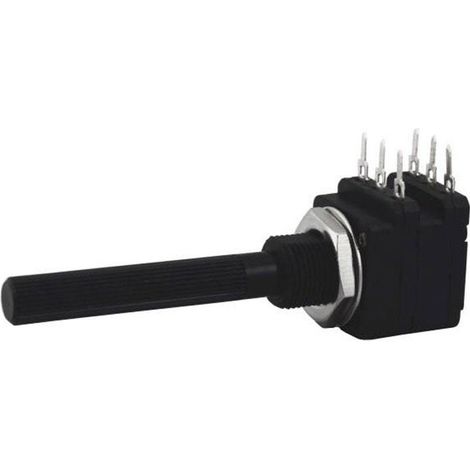 Potenziometro 10k Doppio albero lineare da 6 mm in plastica 6psi-10k