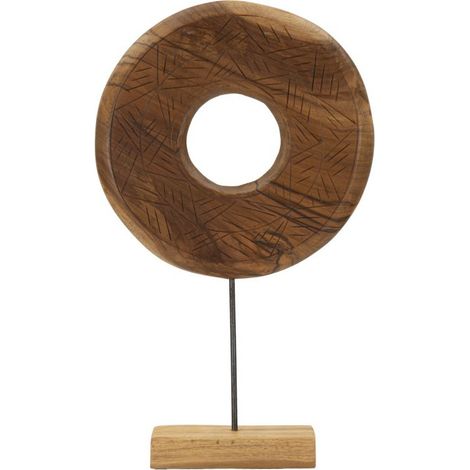 Objet Déco Rond en Teck "Dorat" 58cm Naturel