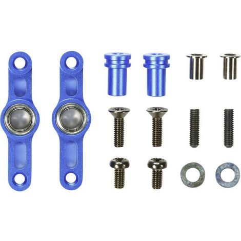 Tamiya 300054574 - TT-02 Alu sterzo Set Leva, anodizzato Blu