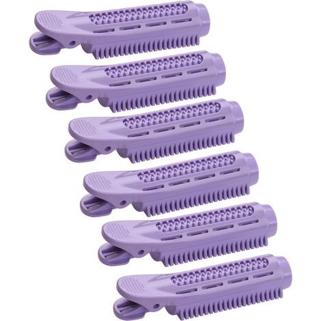 Juego de 6 rulos con pinzas, kit profesional para peinar el cabello, herramienta para rizar el cabello en casa. (1/5)