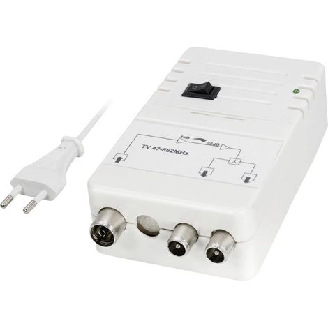 Maxtrack FP8ARL Amplificateur TV, FM, DAB+ 25 dB (1/4)