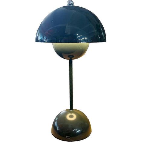 Lampe de table scandinave danoise à motif floral rechargeable