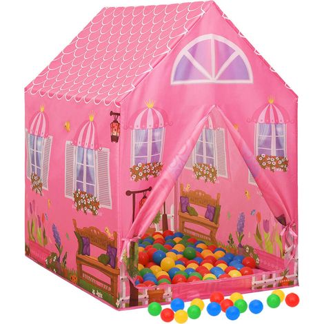 Tenda da gioco per bambini 69 x 94 x 104 cm rosa 020005175