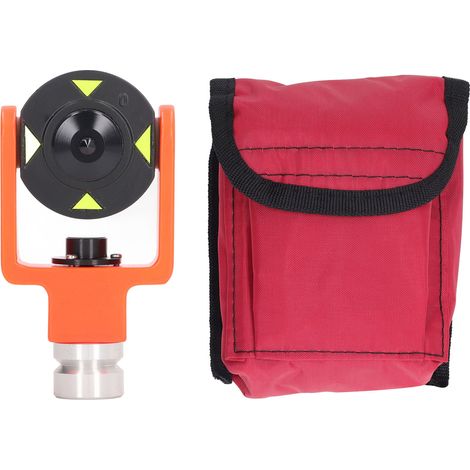 Kit de mini-prisme avec réflecteur robuste à revêtement en cuivre pour station totale et support en S pour levés topographiques. (1/5)