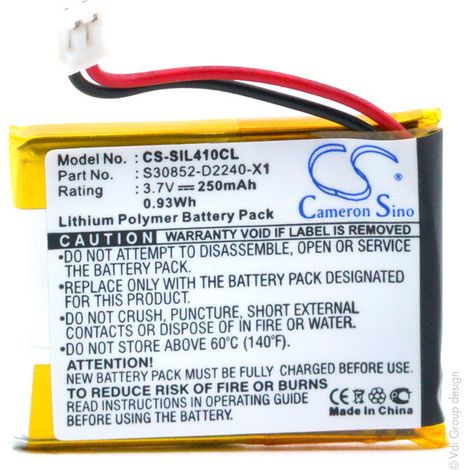 NX - Batterie téléphone 3.7V 250mAh - F39033-V328-C901S30852-D2240-X1V301 (1/2)