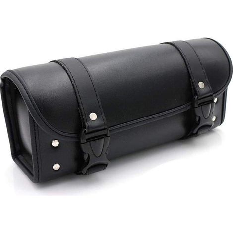 Motorrad Werkzeugtasche PU Leder wasserdicht für Gabel, Lenker, Sissy Bar (1/5)