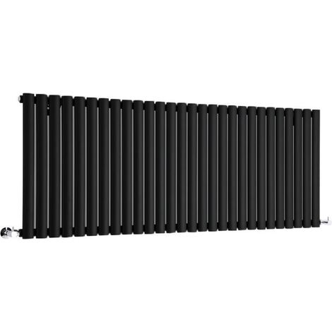 Hudson Reed Vitality – Radiateur Design Horizontal – Noir – 63.5 x 164.7cm (1/5)