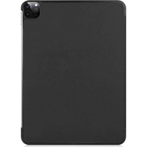 Coque iPad Pro 12.9 - Cuir PU - Support Multi-Angle - Fonction Veille Automatique - Antichoc - Noir - 1 Pièce (1/4)