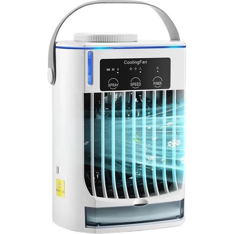 Portable air conditioner, mini evaporative cooler, two operating modes, 500ml water tank. (1/5)